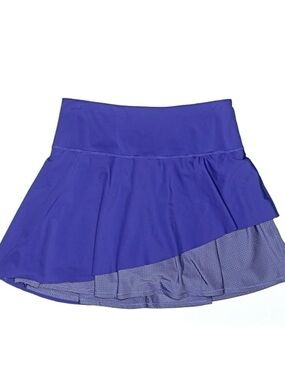 Athleta Royal Purple Asymmetrical Athletic Skirt with Layered Hem